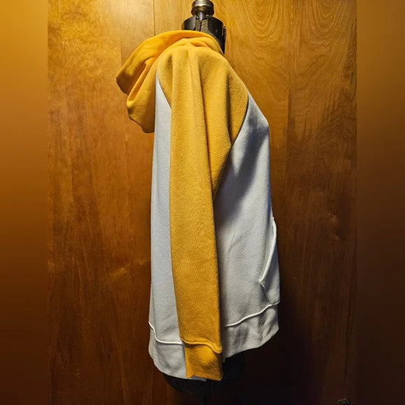 Old Navy size small hoodie yellow& white - Picture 2 of 11